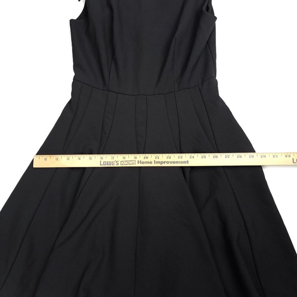 Havva Ballet Bow Back Tailored Seam Fit And Flare Mini Dress Black Minimal Small — image 6 of 8